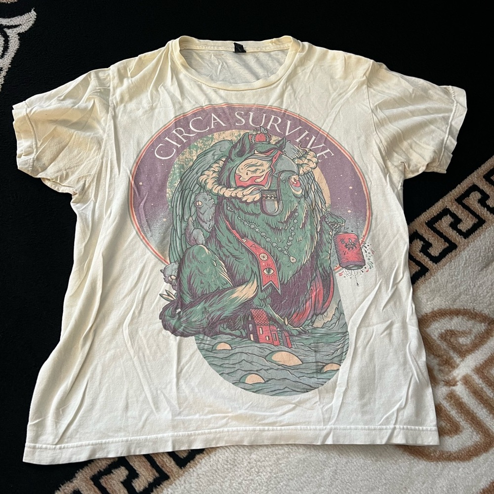 Vintage Used Circa Survive Band Shirt Size M